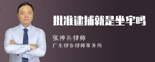 批准逮捕就是坐牢吗