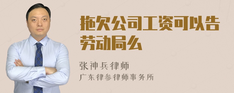 拖欠公司工资可以告劳动局么