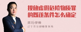 投放虚假危险物质罪的既遂条件怎么确定