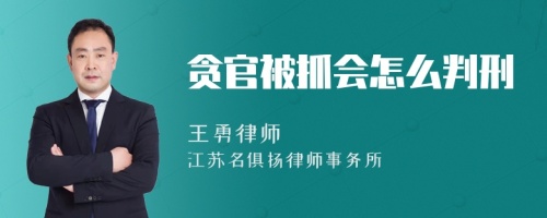 贪官被抓会怎么判刑