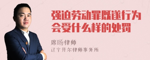 强迫劳动罪既遂行为会受什么样的处罚