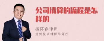 公司清算的流程是怎样的