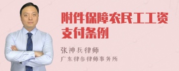 附件保障农民工工资支付条例