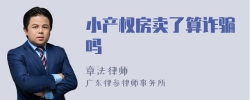 小产权房卖了算诈骗吗