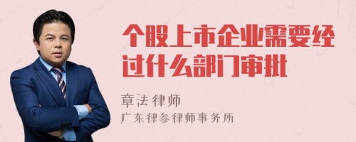 个股上市企业需要经过什么部门审批