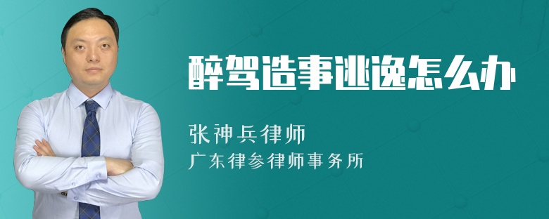 醉驾造事逃逸怎么办