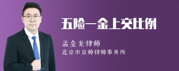 五险一金上交比例