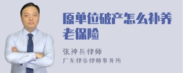 原单位破产怎么补养老保险