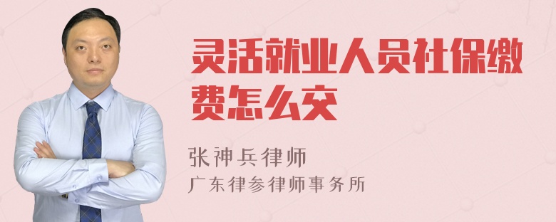 灵活就业人员社保缴费怎么交