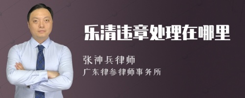 乐清违章处理在哪里