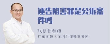 诬告陷害罪是公诉案件吗