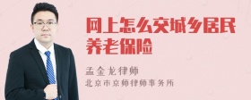 网上怎么交城乡居民养老保险