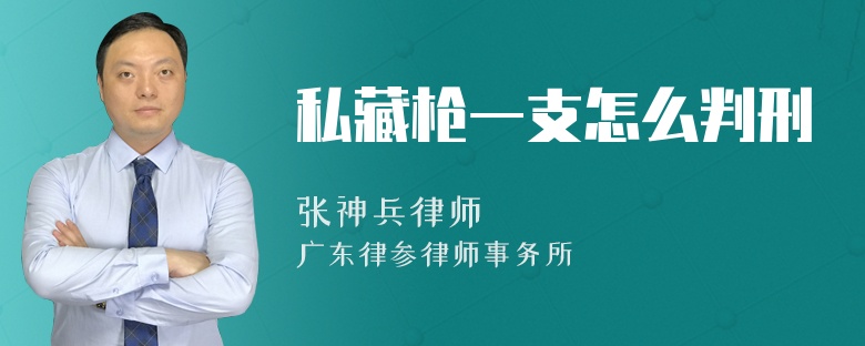 私藏枪一支怎么判刑