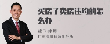 买房子卖房违约的怎么办