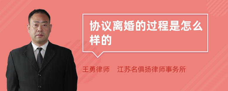 协议离婚的过程是怎么样的