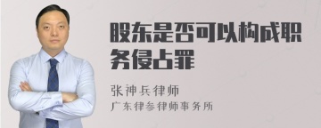 股东是否可以构成职务侵占罪