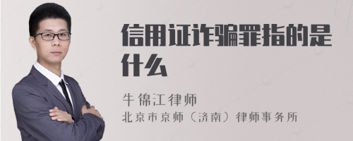 信用证诈骗罪指的是什么