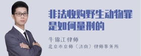 非法收购野生动物罪是如何量刑的