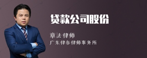 贷款公司股份