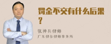 罚金不交有什么后果？