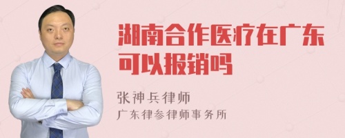 湖南合作医疗在广东可以报销吗