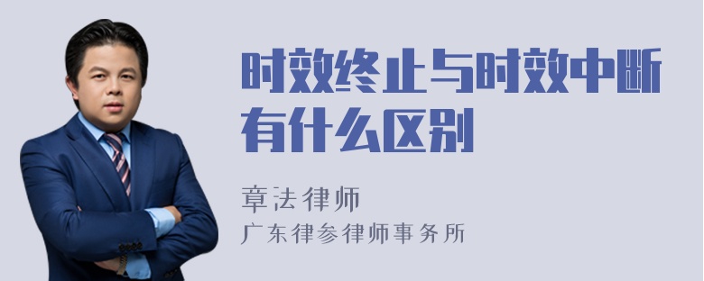 时效终止与时效中断有什么区别