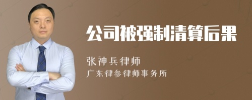 公司被强制清算后果