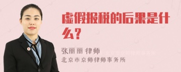 虚假报税的后果是什么？