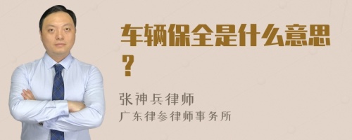 车辆保全是什么意思？