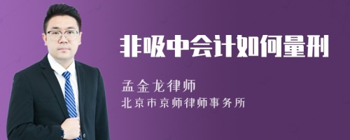 非吸中会计如何量刑