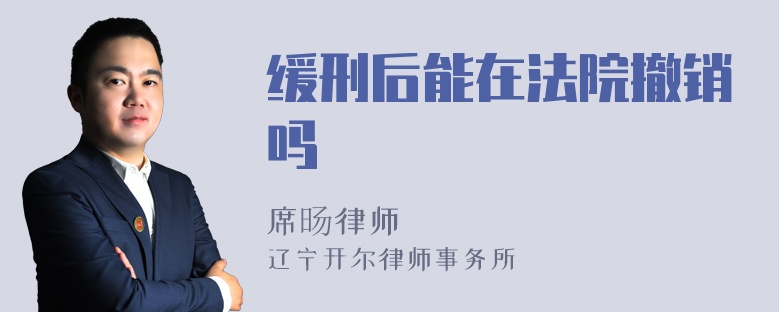 缓刑后能在法院撤销吗