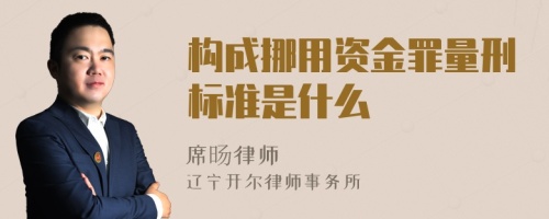 构成挪用资金罪量刑标准是什么