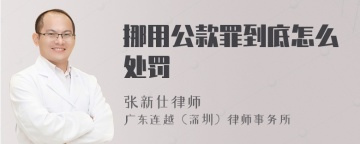 挪用公款罪到底怎么处罚