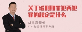 关于缓刑期罪犯再犯罪的规定是什么