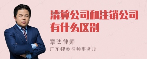 清算公司和注销公司有什么区别