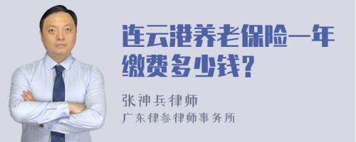 连云港养老保险一年缴费多少钱？