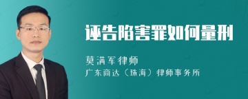 诬告陷害罪如何量刑