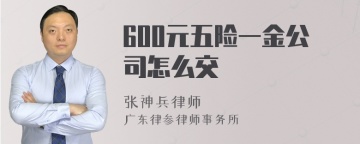 600元五险一金公司怎么交