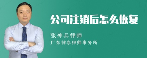 公司注销后怎么恢复