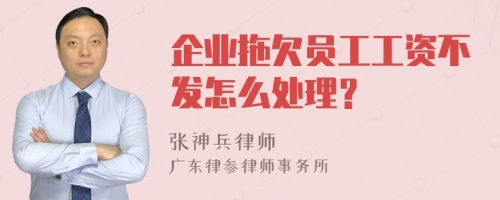 企业拖欠员工工资不发怎么处理？