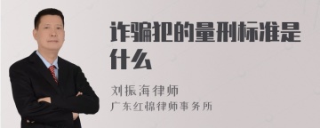 诈骗犯的量刑标准是什么