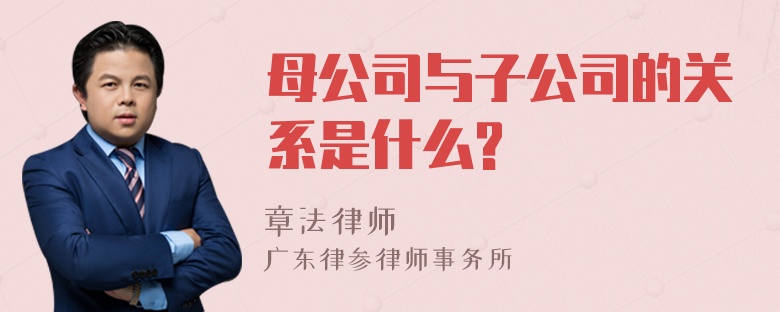 母公司与子公司的关系是什么?