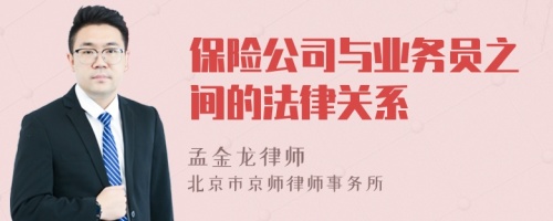 保险公司与业务员之间的法律关系