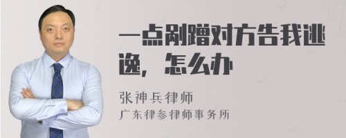 一点剐蹭对方告我逃逸，怎么办