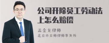 公司开除员工劳动法上怎么赔偿