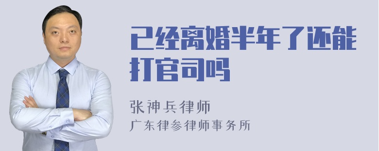 已经离婚半年了还能打官司吗