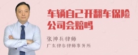 车辆自己开翻车保险公司会赔吗