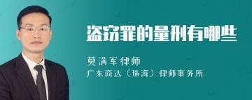 盗窃罪的量刑有哪些