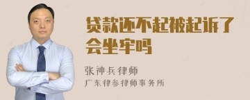 贷款还不起被起诉了会坐牢吗