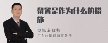 留置是作为什么的措施